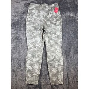 NWT SPANX 1X 1T Stone Wash Camo Stretch Twill Ankle Cargo Pants